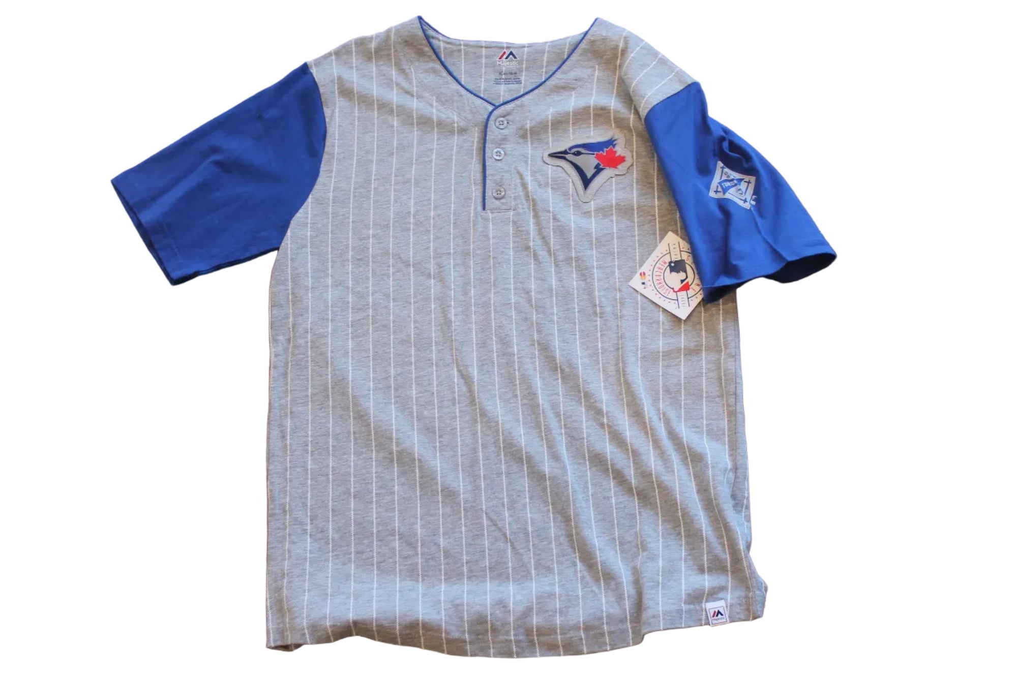 MLB Toronto Blue Jays Youth Majestic Henley Tee