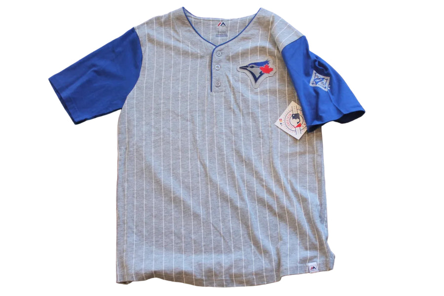 MLB Toronto Blue Jays Youth Majestic Henley Tee