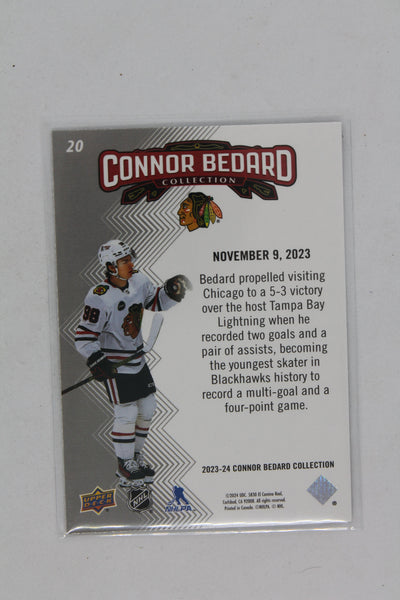 Connor Bedard 2023-24 Upper Deck Connor Bedard Collection - #20 - Rookie Year