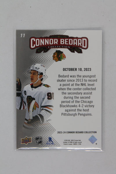 Connor Bedard 2023-24 Upper Deck Connor Bedard Collection - #11 - Rookie Year