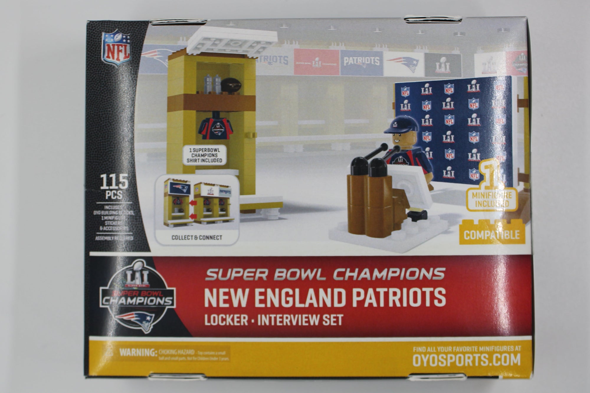 NFL New England Patriots OYO SportsToys Locker Interview Set -Super Bowl Champions