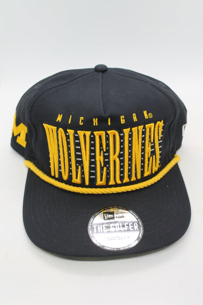 NCAA Michigan Wolverines New Era The Golfer Snapback Hat