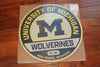 NCAA Michigan Wolverines 23" Round Wood Wall Decor Logo Sign