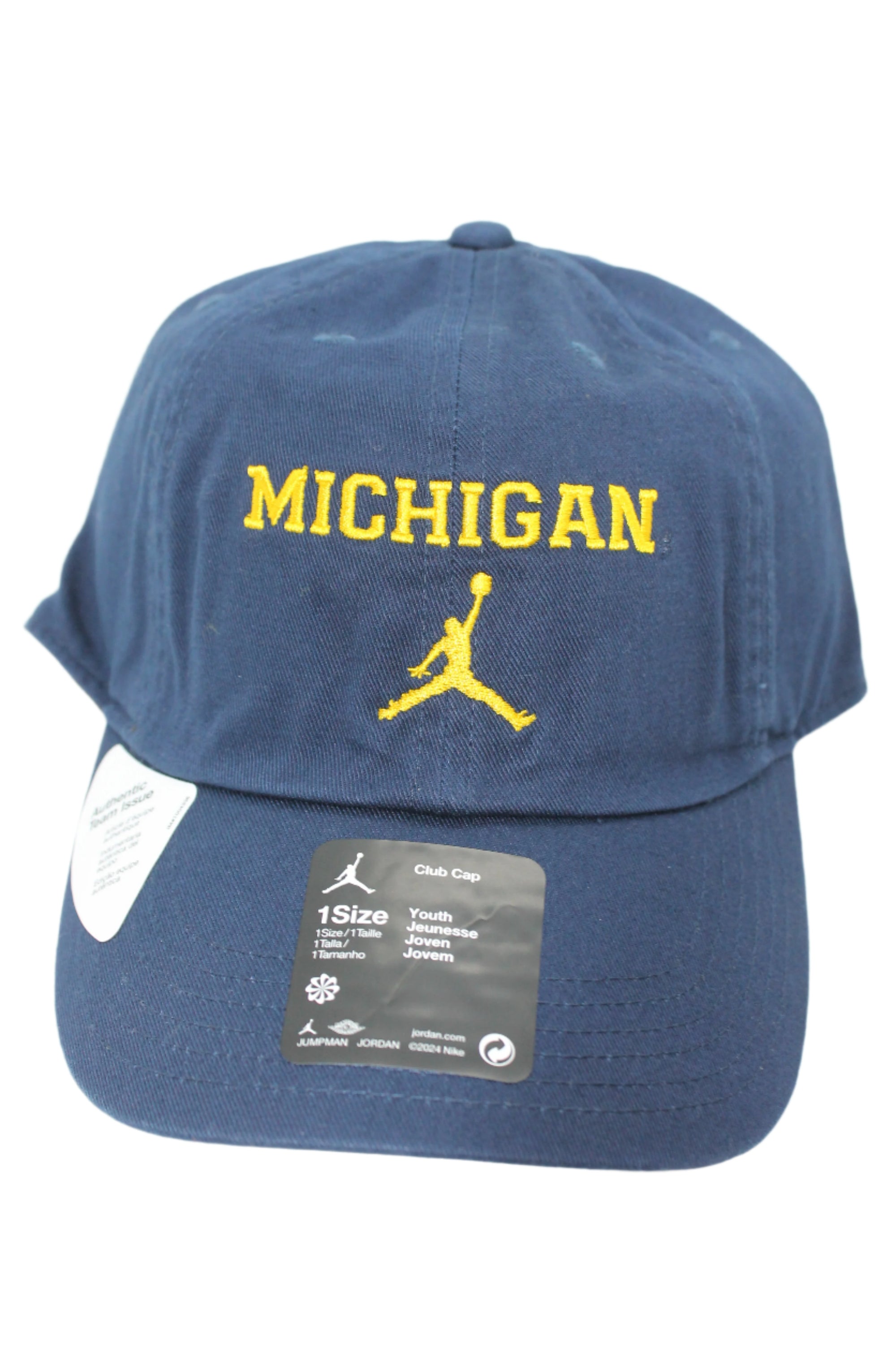 NCAA Michigan Wolverines Jordan Youth On-Field Strapback Hat