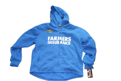 NASCAR Kasey Kahne #5 Mens Chase Authentics Zip Up Hoodie - Farmers Insurance (Blue)