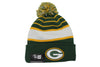 NFL Green Bay Packers New Era Sports Knit Stripe Toque with Pom