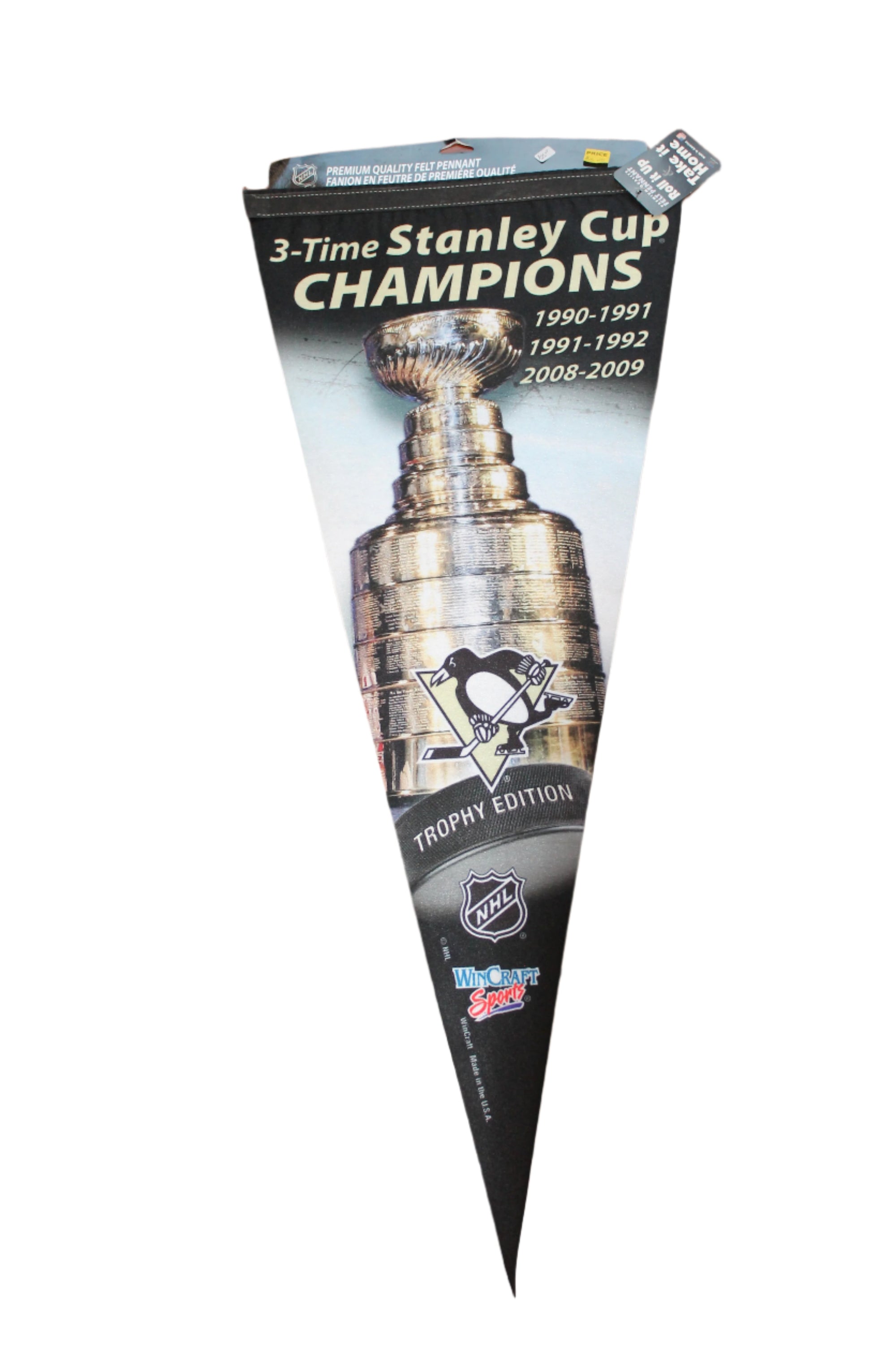NHL Pittsburgh Penguins Stanley Cup Premium Felt Pennant (Sale)
