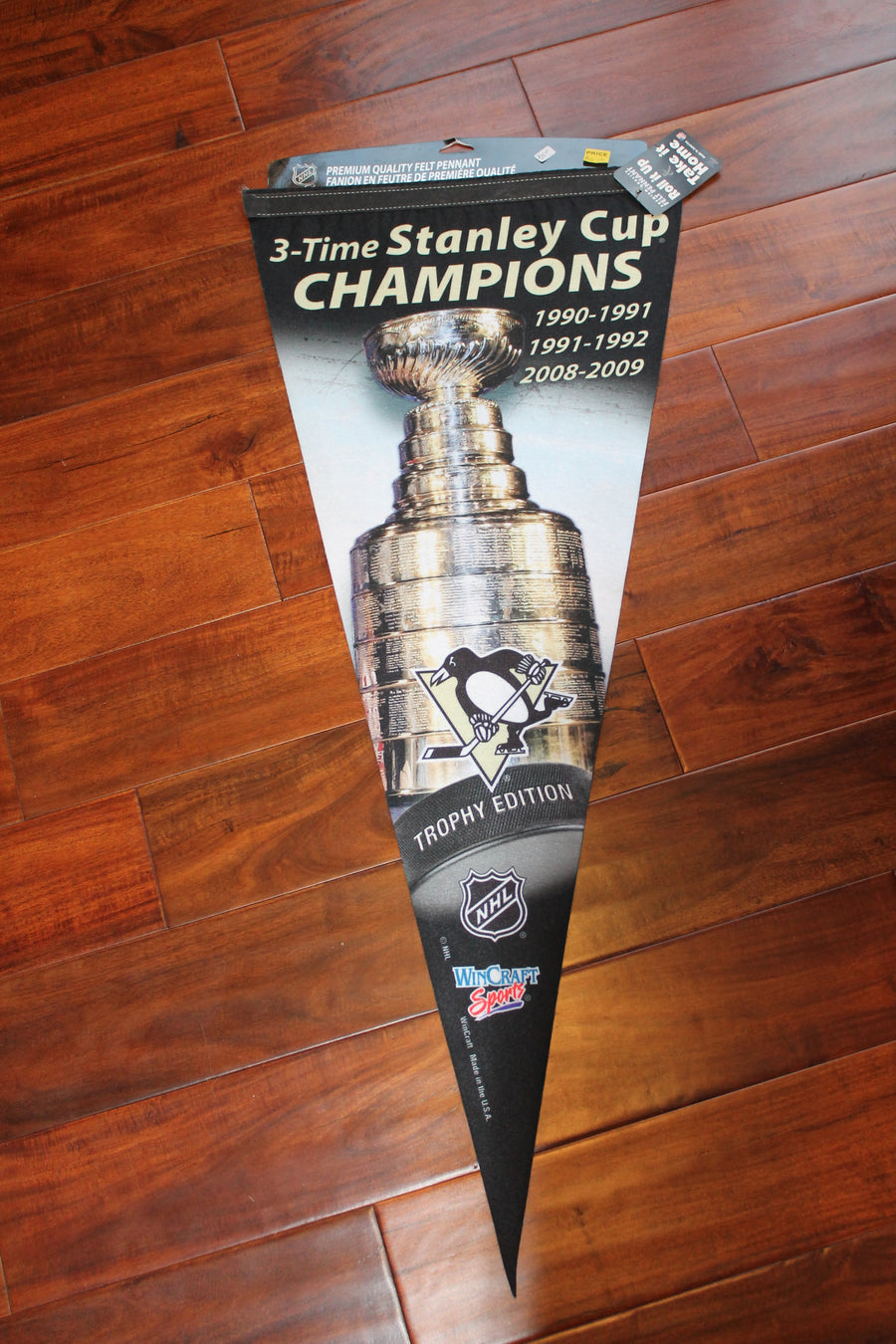 NHL Pittsburgh Penguins Stanley Cup Premium Felt Pennant (Sale)