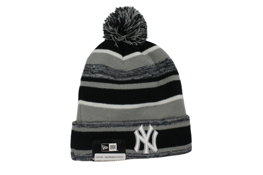 MLB New York Yankees New Era Stripe Pom Toque