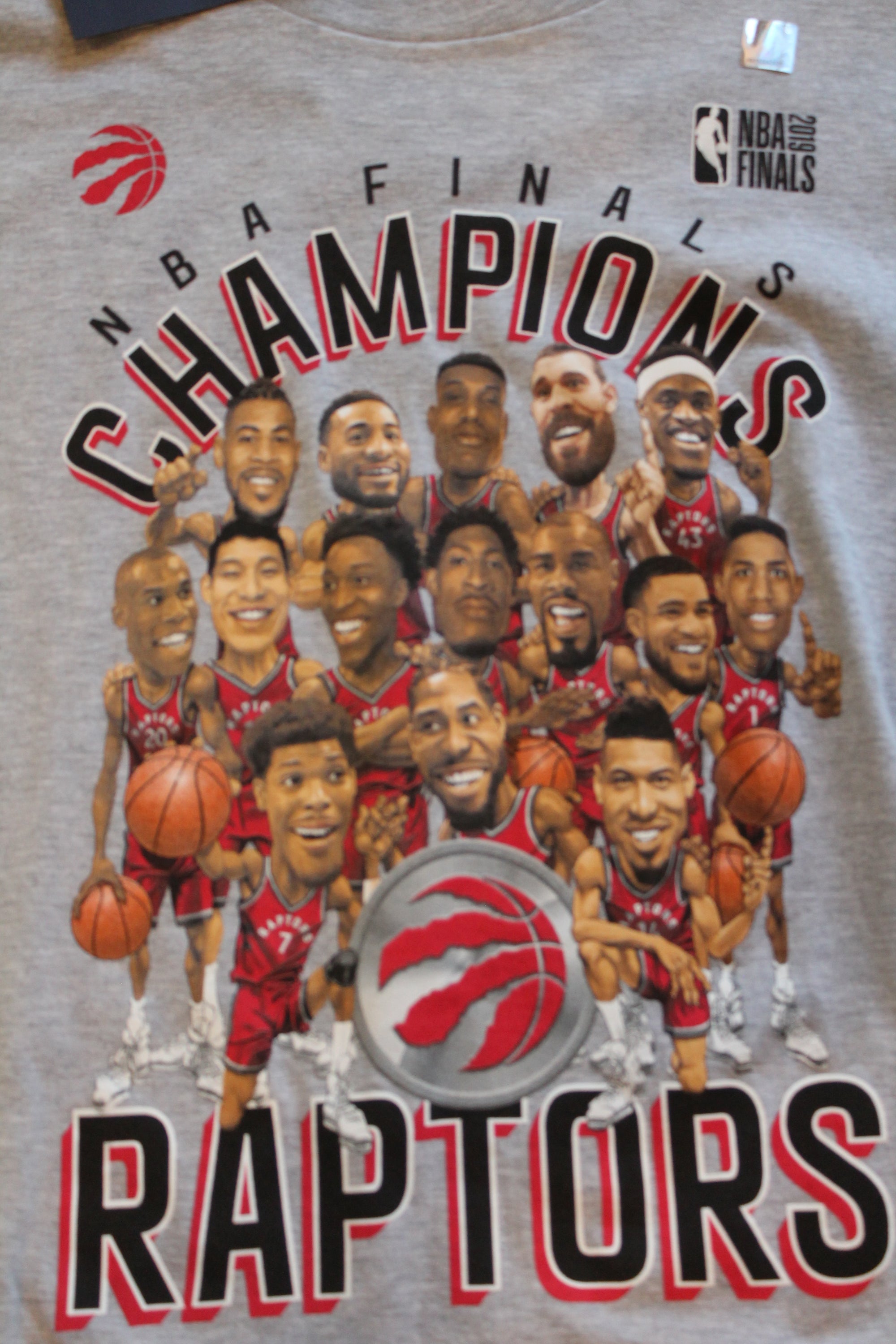NBA Toronto Raptors Fanatics Men's 2019 NBA Finals Champions Tee - XLarge