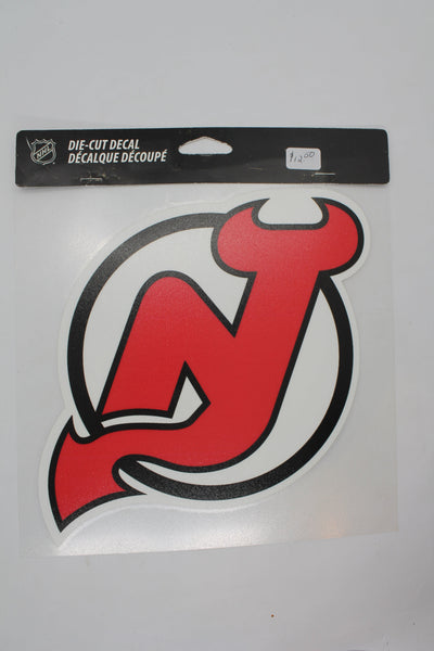 NHL New Jersey Devils Perfect Cut Car Decal (8x8)