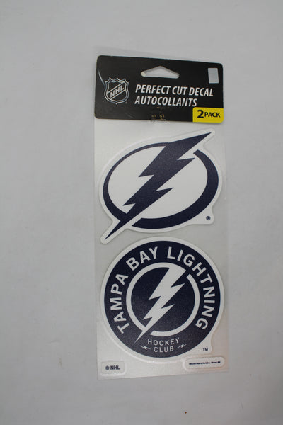 NHL Tampa Bay Lightning Perfect Cut Car Decal (2 Pack)