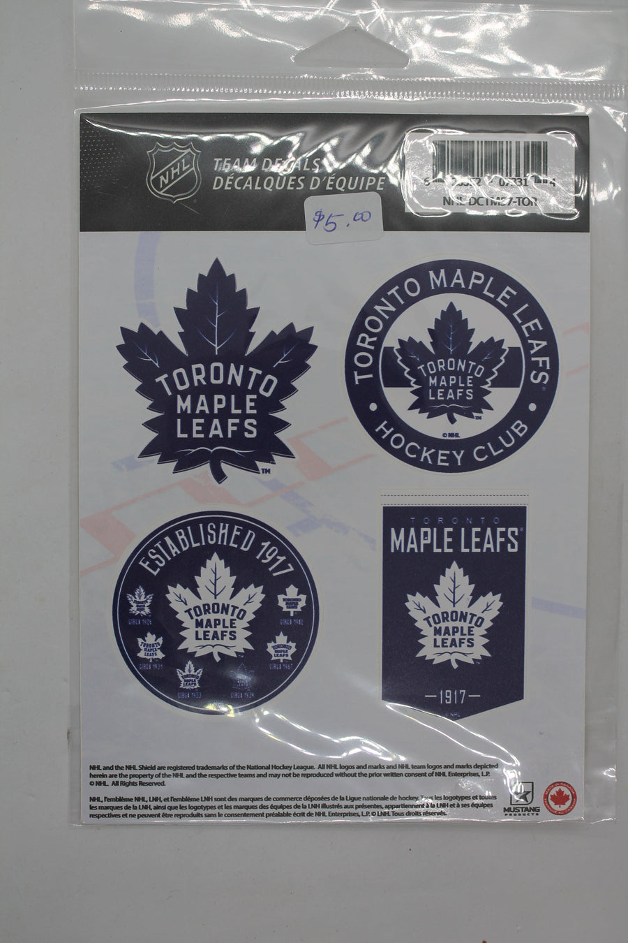 NHL Toronto Maple Leafs Team Decals (4 Pack) 5"x7"