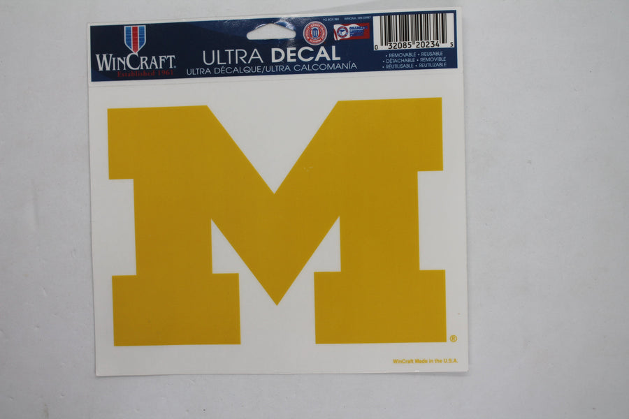 NCAA Michigan Wolverines Team Decal 4"x6"