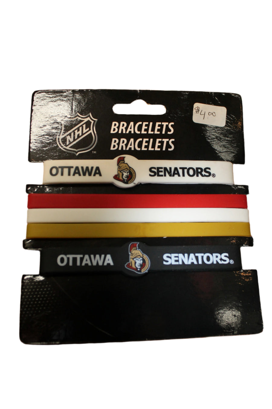 NHL Ottawa Senators Rubber Bracelets - My Team My Town (5 Pack)