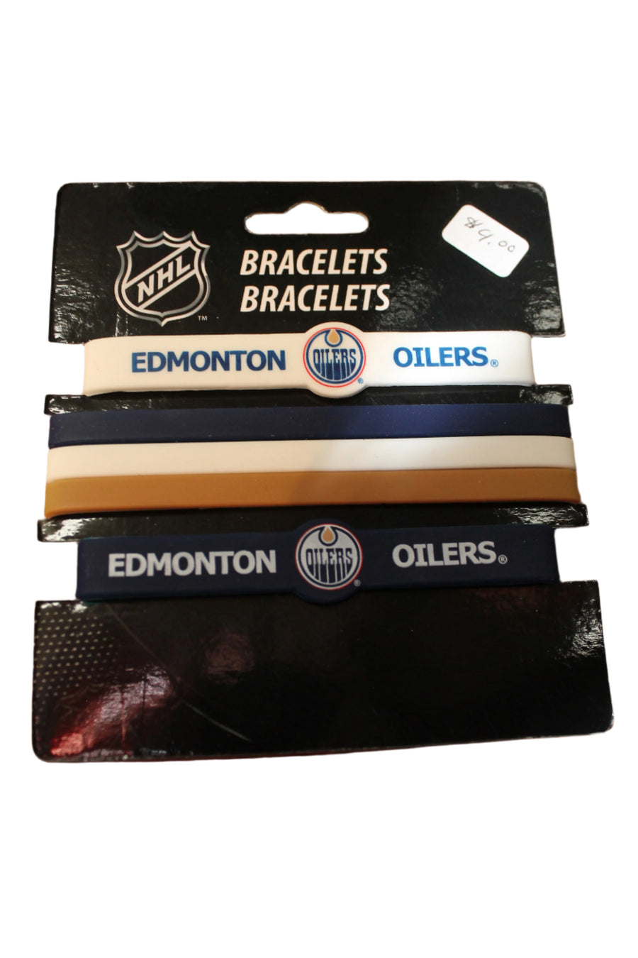 NHL Edmonton Oilers Rubber Bracelets - My Team My Town (5 Pack)