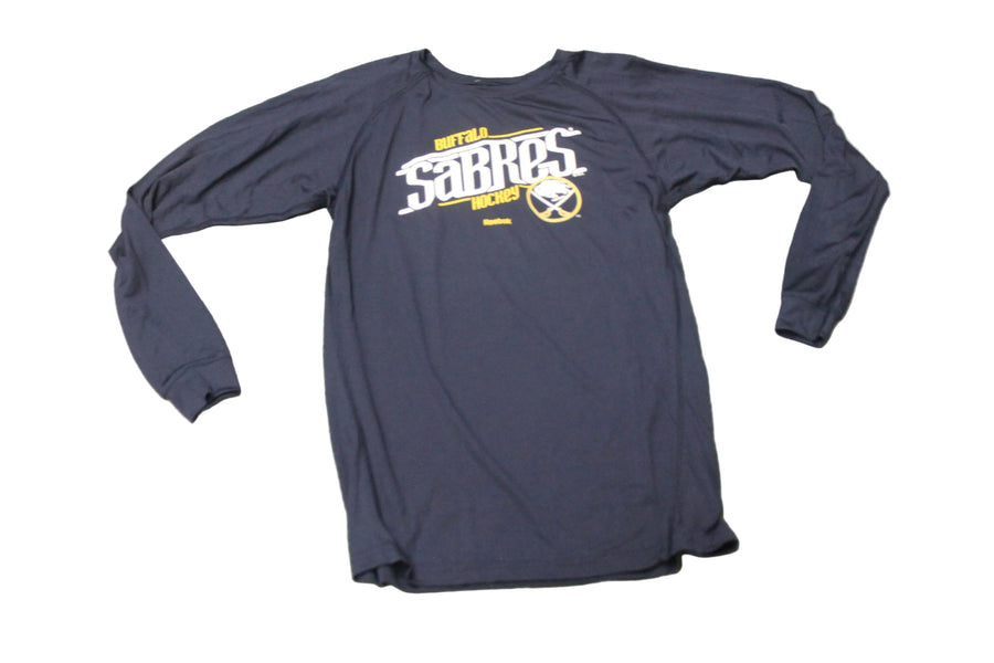 NHL Buffalo Sabres Reebok Youth Long Sleeve Play Dry Tee