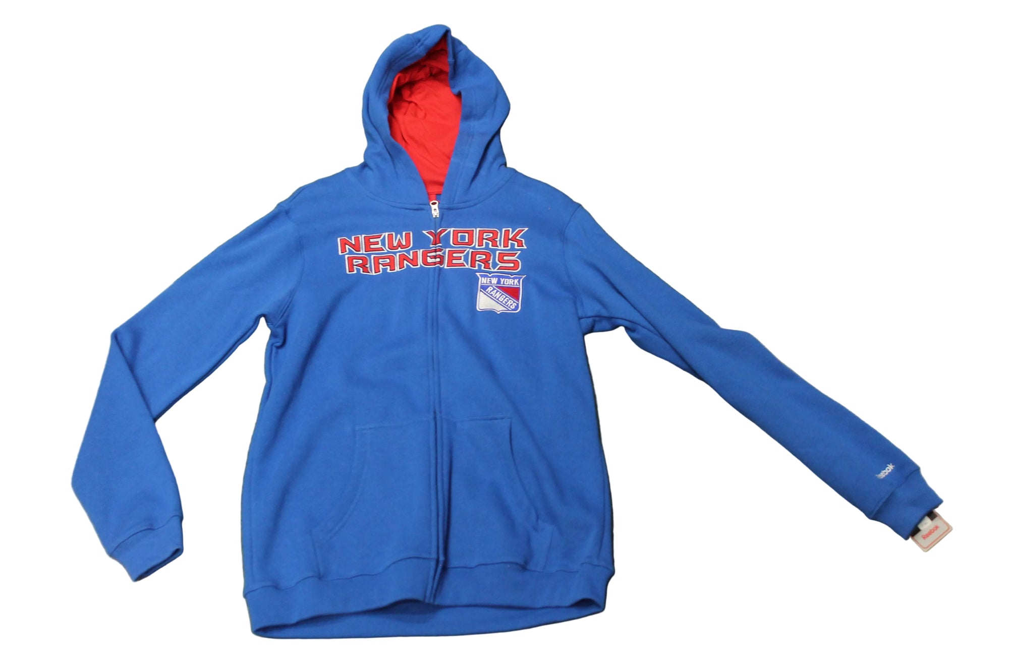 NHL New York Rangers Youth Reebok Zip-Up Hoodie
