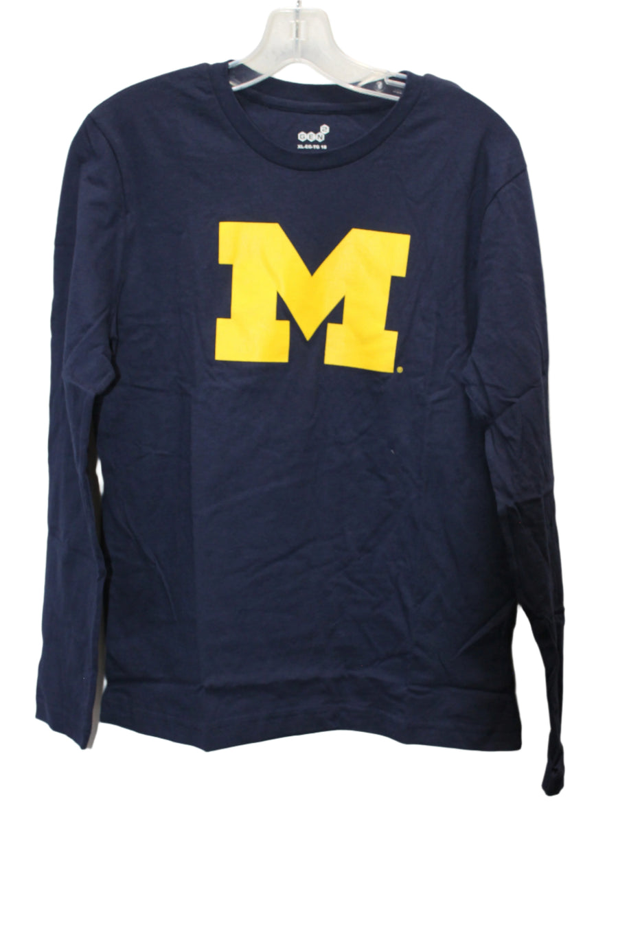 NCAA Michigan Wolverines "M" Logo Youth Long Sleeve Tee