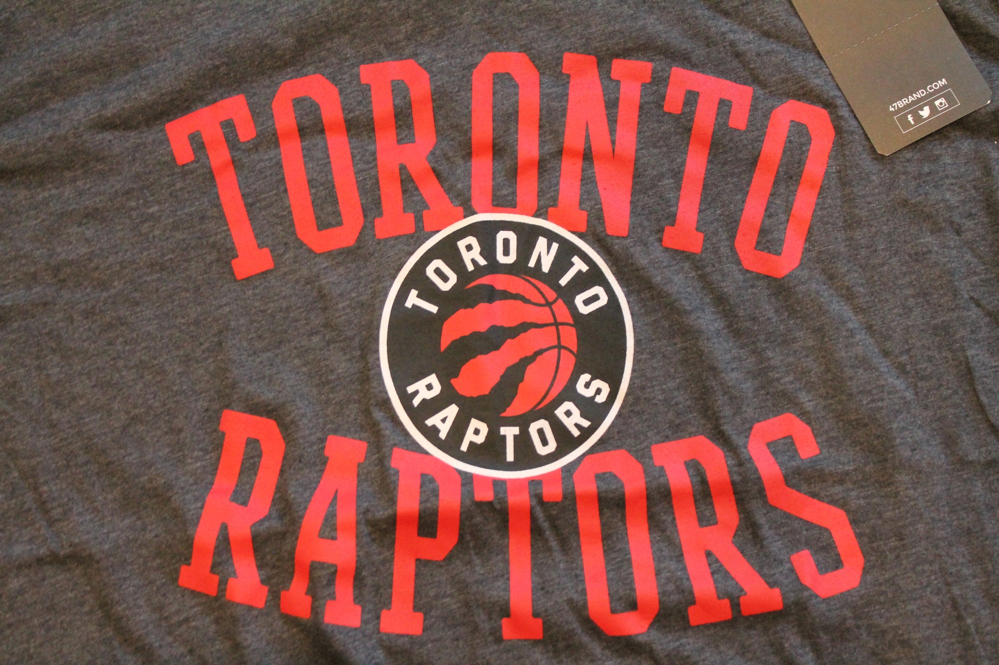 NBA Toronto Raptors Men's 47 Brand Archie Tee (Grey)