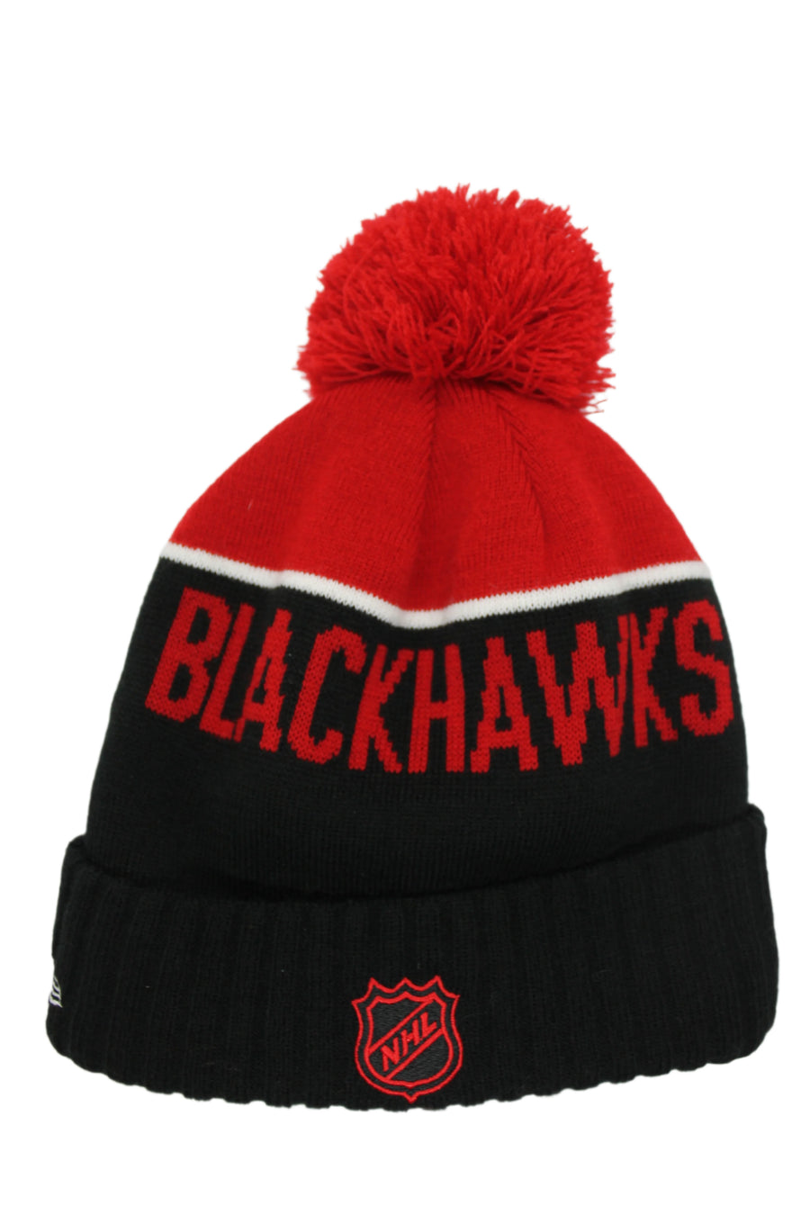 NHL Chicago Blackhawks New Era Toque with Pom