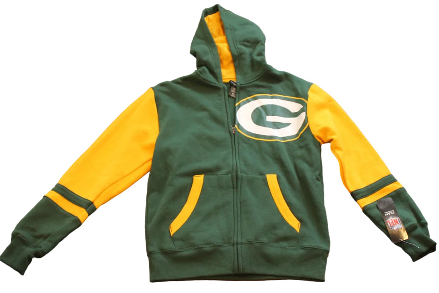NFL Green Bay Packers Youth NFL Apparel Zip-Up Hoodie