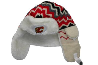 NHL Calgary Flames Womens Knit Trapper Hat