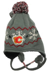 NHL Calgary Flames Youth Knit Tassel Toque