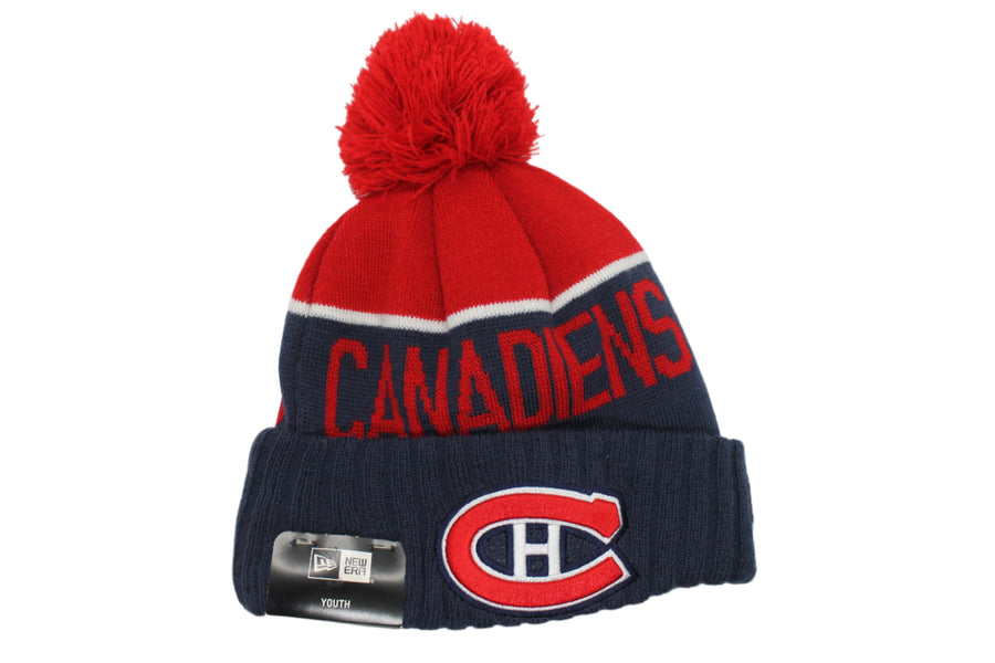 NHL Montreal Canadiens Youth New Era Toque with Pom