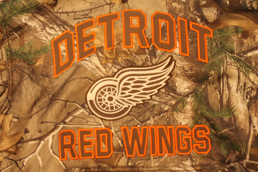 NHL Detroit Red Wings Men's Parot Realtree Fleece OTH Camo Hoodie