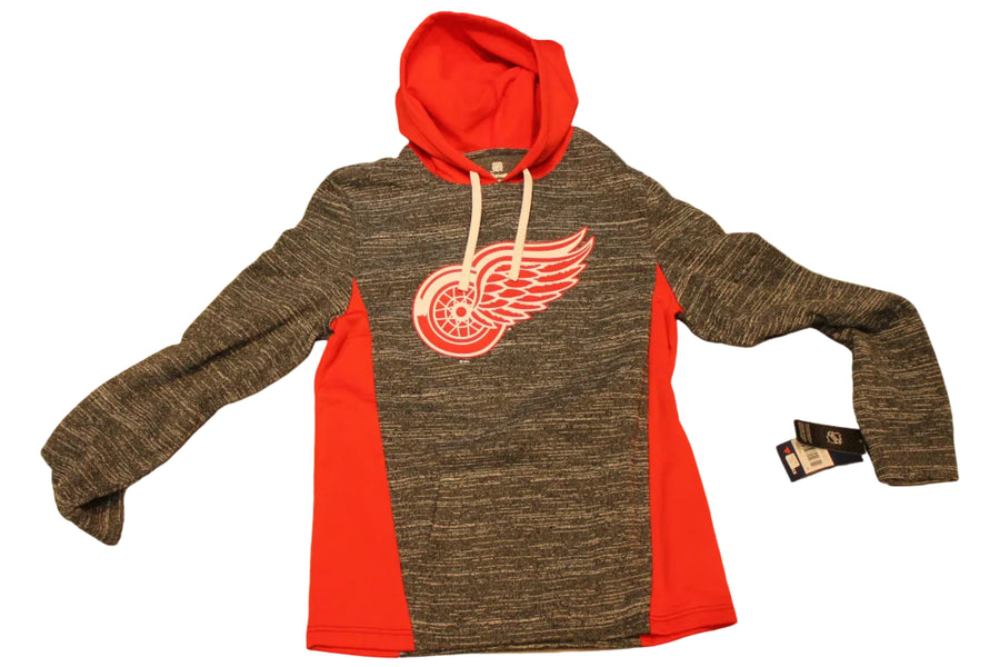 NHL Detroit Red Wings Fanatics Men's Instant Replay Hoodie (Charcoal Heather)