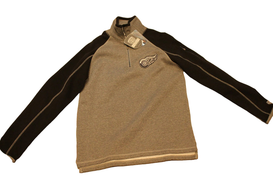 NHL Detroit Red Wings Old Time Hockey Men's Causeway Collection 1/4 Zip-Up - Small