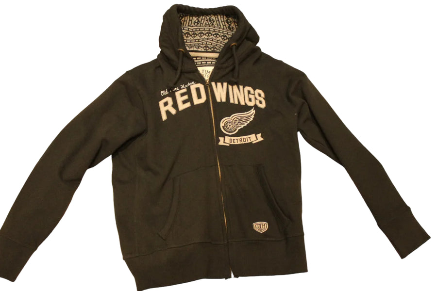NHL Detroit Red Wings Old Time Hockey Men's Causeway Collection Zip-Up - XXLarge - fits small