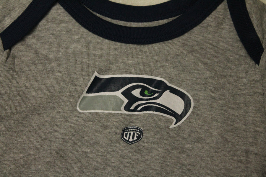NFL Seattle Seahawks Old Time Football Infant 3pc Bodysuit Set