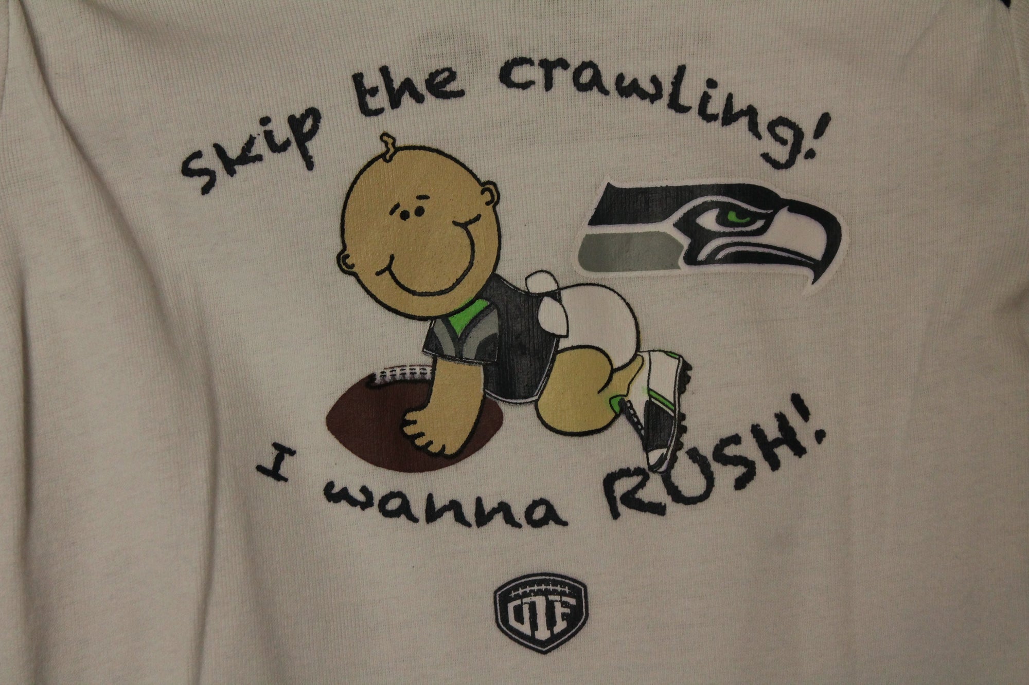 NFL Seattle Seahawks Old Time Football Infant 3pc Bodysuit Set