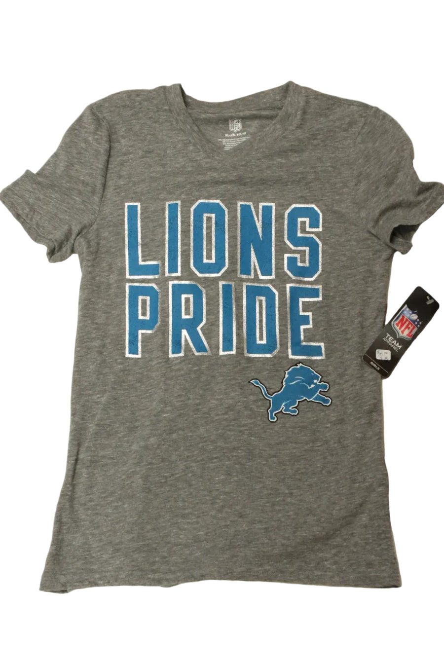 NFL Detroit Lions NFL Team Apparel Youth "Lions Pride" Girl's Tee