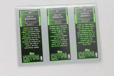 2003-04 Topps Rookie Matrix - [Base] #116-112-111 LeBron James, Darko Milicic, Chris Kaman