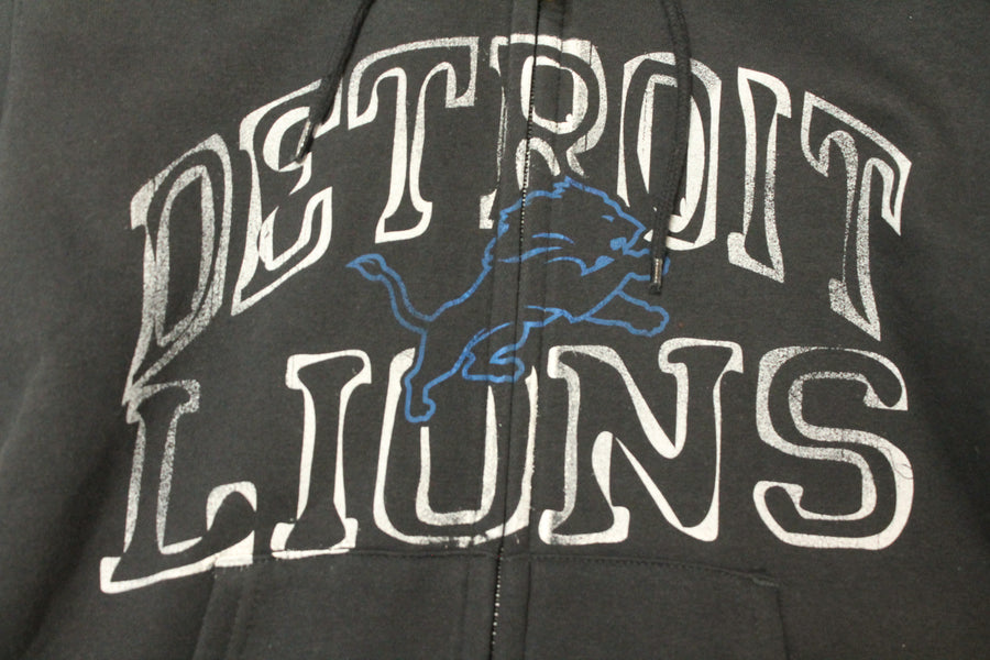 NFL Detroit Lions Men's NFL Team Apparel Zip-up Hoodie - Small