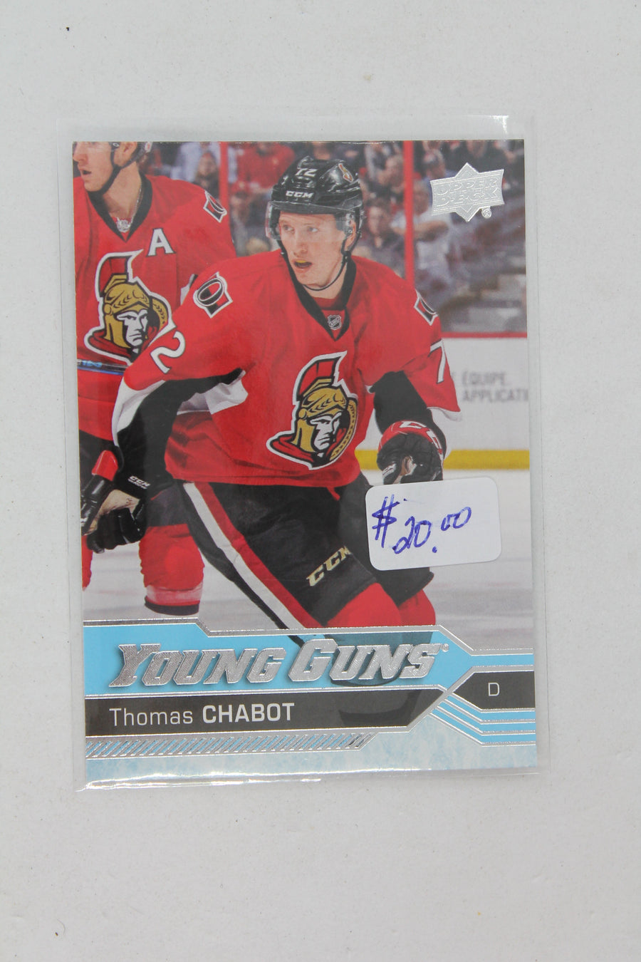 Thomas Chabot 2016-17 Upper Deck Young Guns Rookie Card