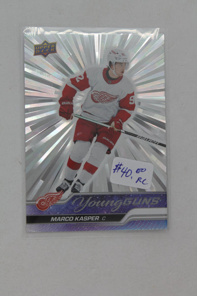 Marco Kasper 2023-24 Upper Deck Outburst Silver Young Guns Rookie Card
