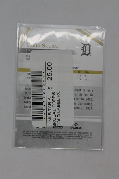 Tarik Skubal 2021 Topps Gold Label Rookie Card