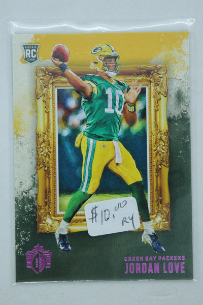Jordan Love 2020 Panini Chronicles - Gridiron Kings - Pink Rookie Year Card