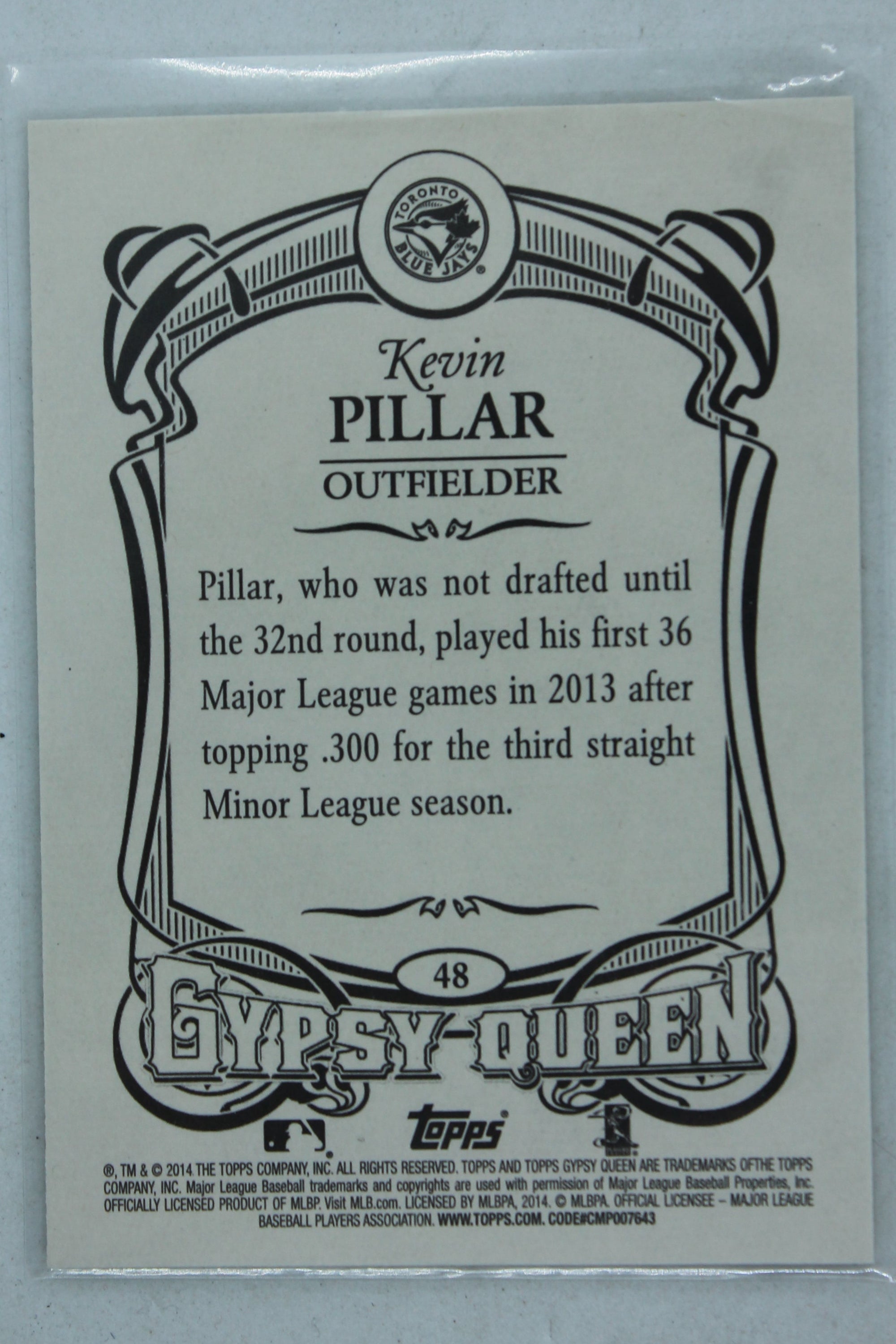 Kevin Pillar 2014 Topps Gypsy Queen Rookie Card