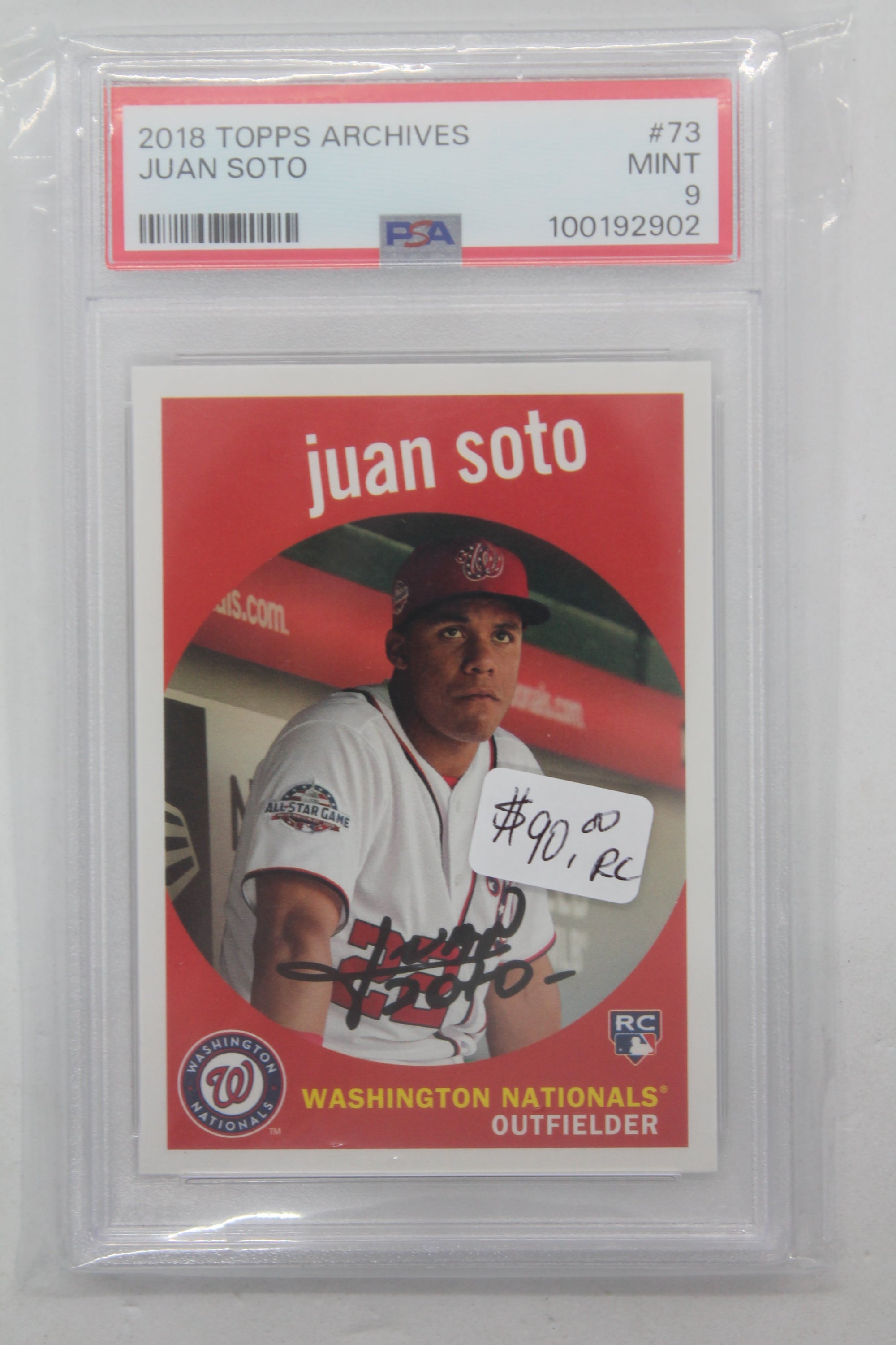 Juan Soto 2018 Topps Archives 1959 Design Rookie Card - PSA 9 Mint