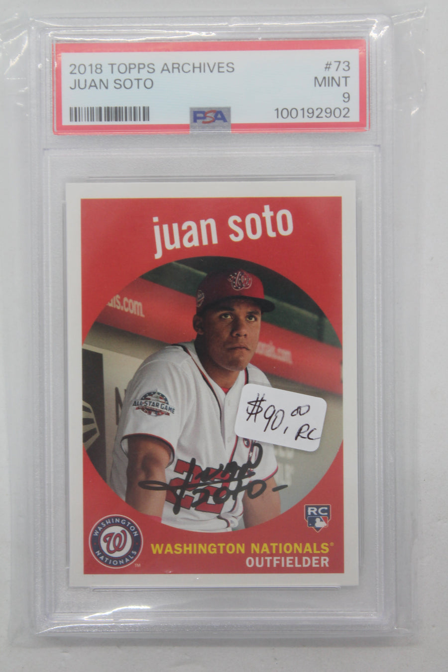Juan Soto 2018 Topps Archives 1959 Design Rookie Card - PSA 9 Mint