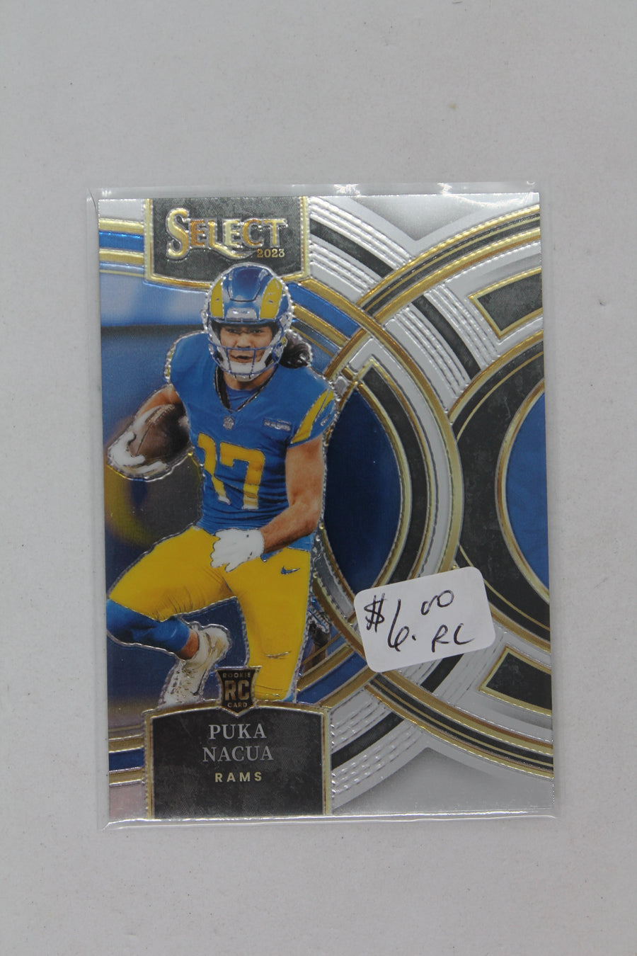 Puka Nacua 2023 Panini Select Premier Level Rookie Card