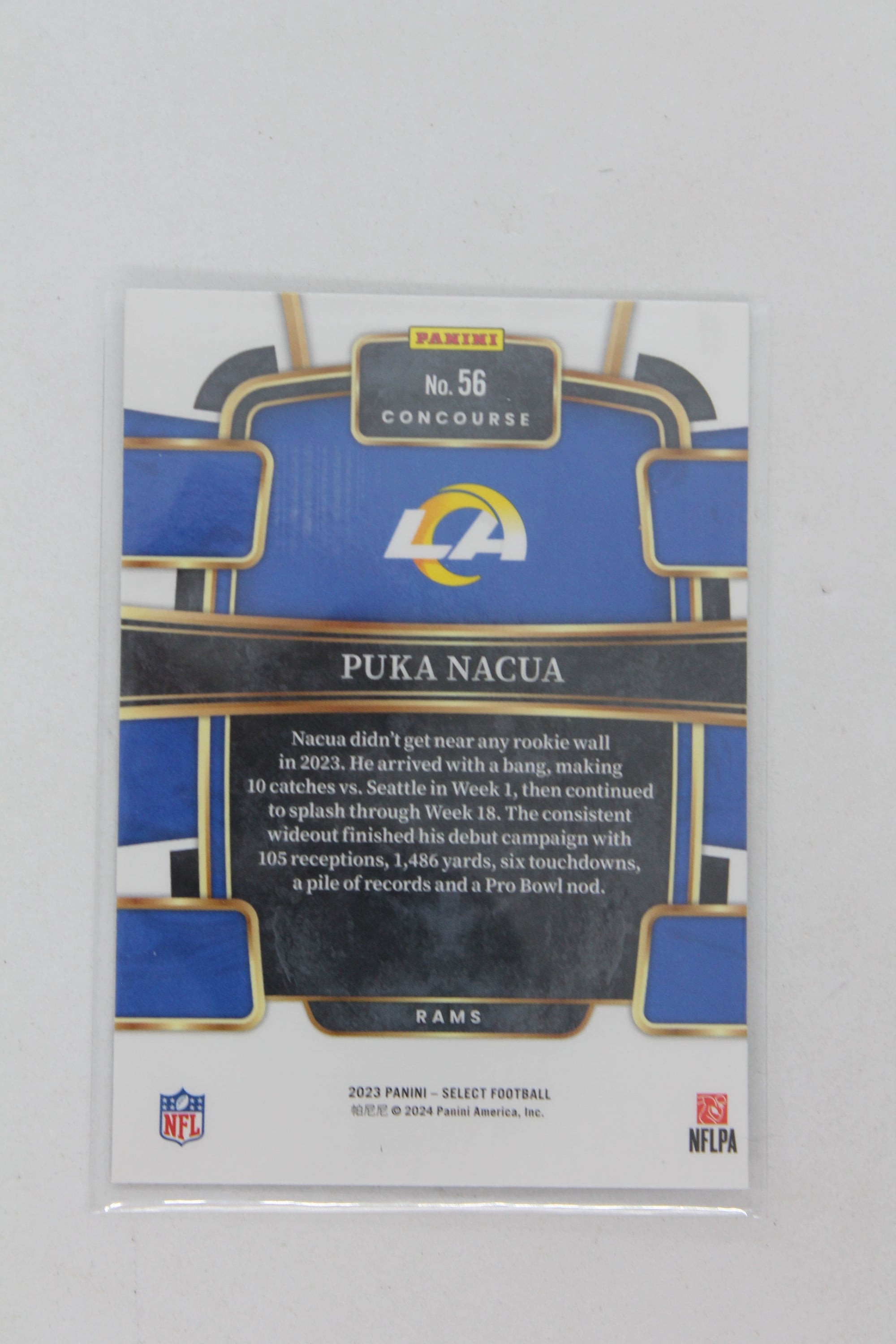 Puka Nacua 2023 Panini Select Councourse Rookie Card