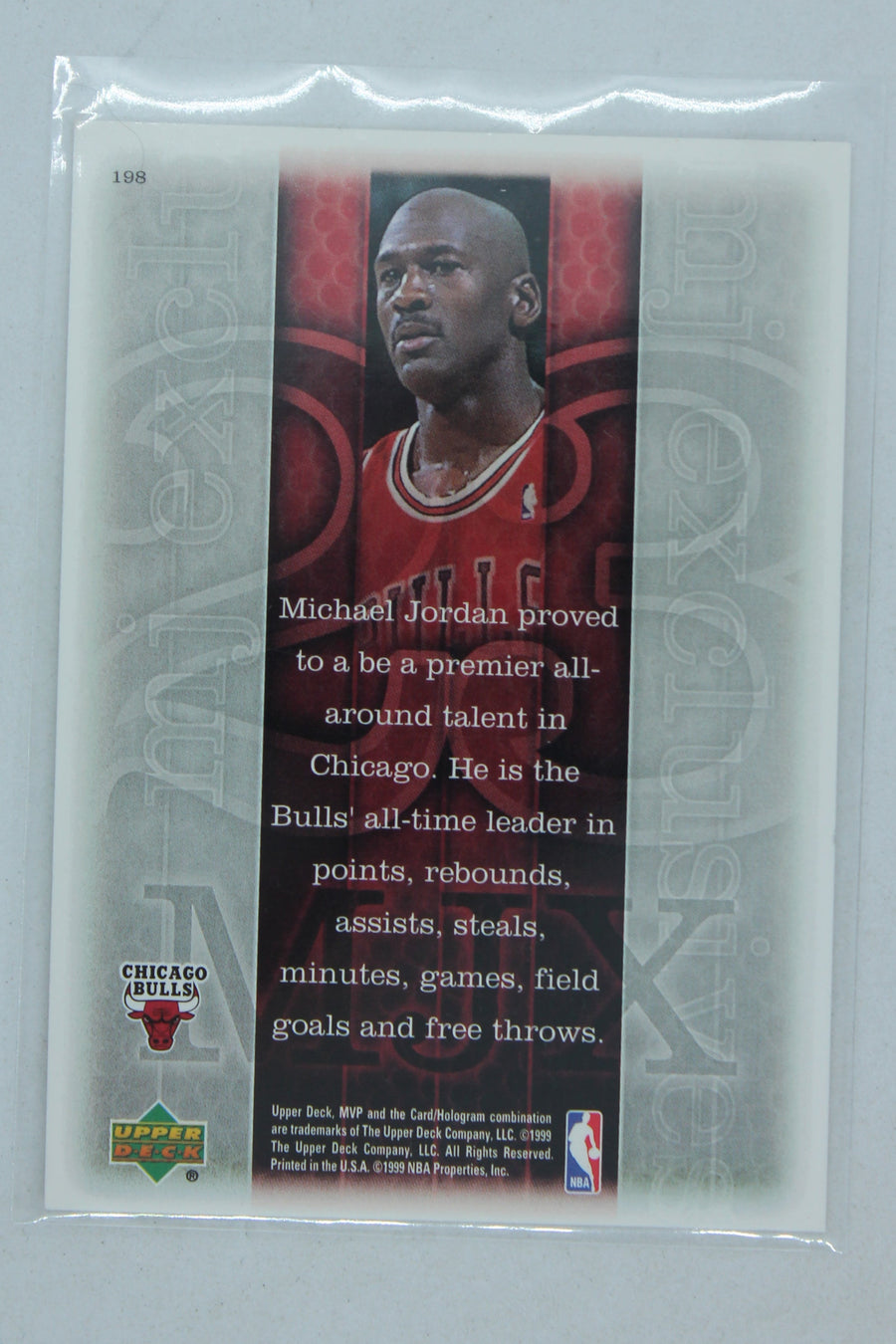 Michael Jordan 1999-00 Upper Deck MVP - [Base] #198 MJ Exclusives