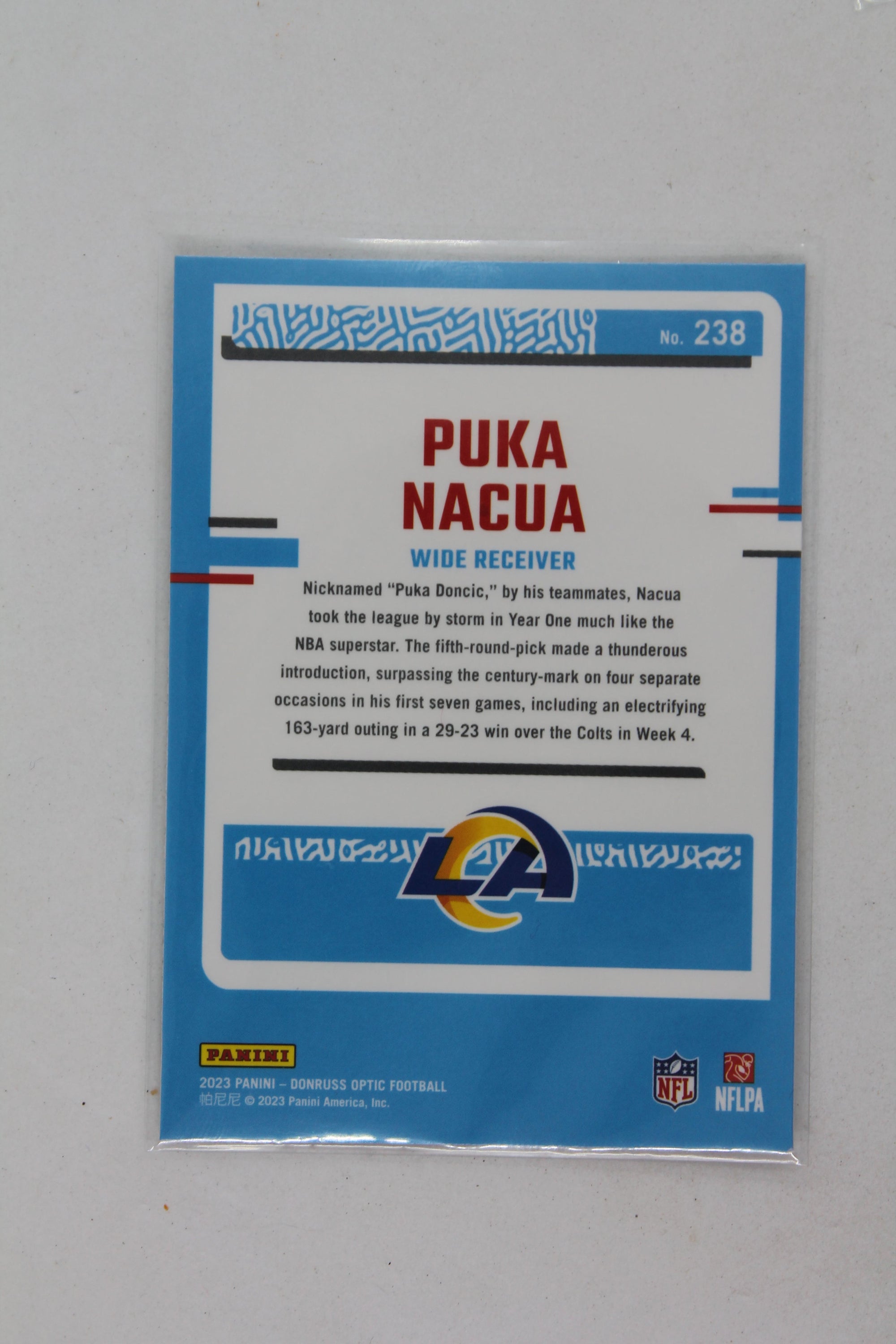 Puka Nacua 2023 Panini Donruss Optic Rookie Card