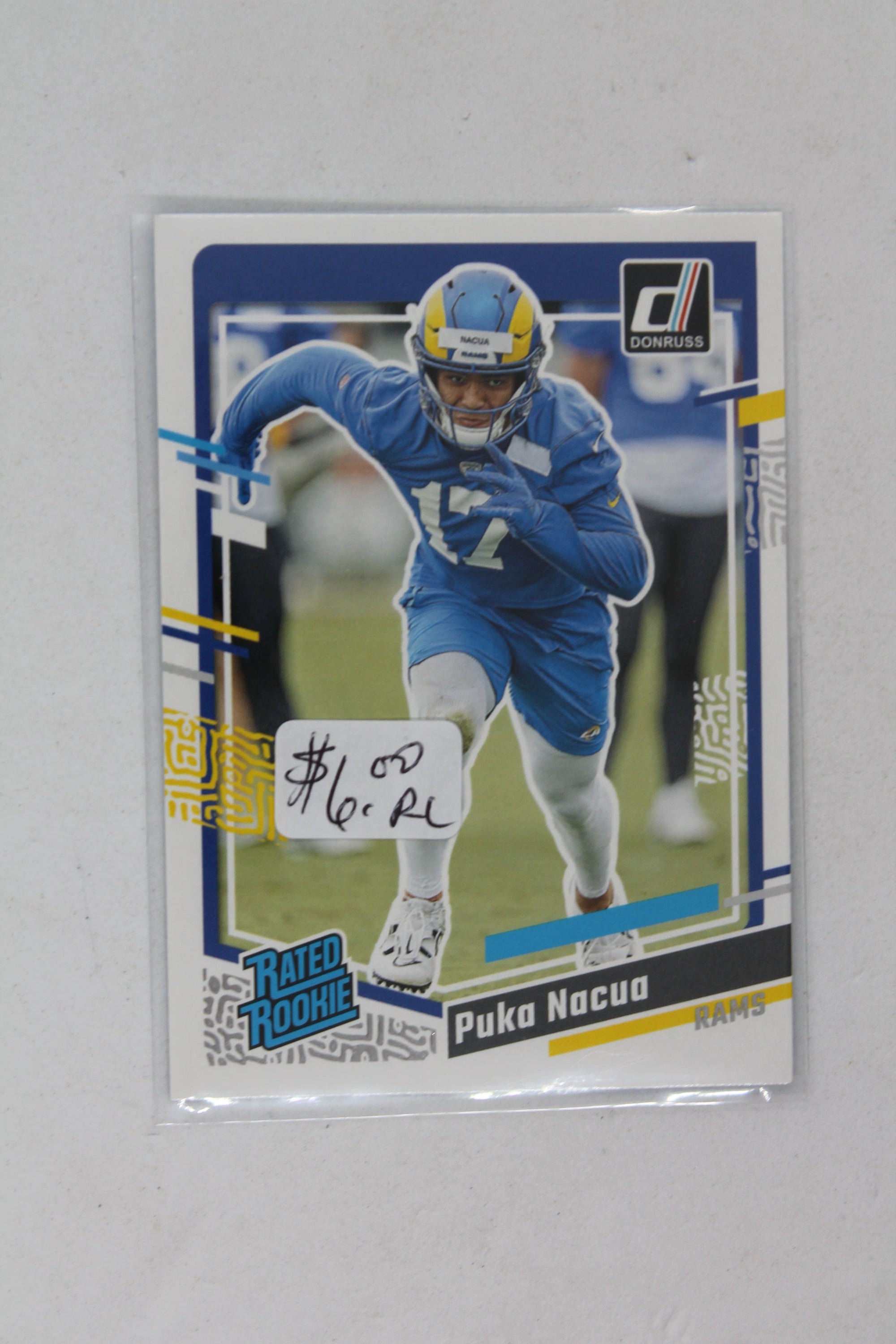 Puka Nacua 2023 Panini Donruss Rated Rookie Rookie Card